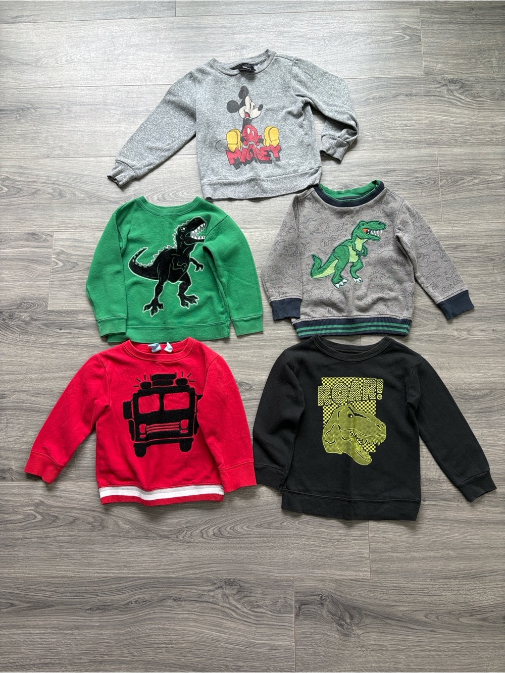 Toddlers Boys Sweatshirt Bundle Lot of 5 | Sizes 2T–4T